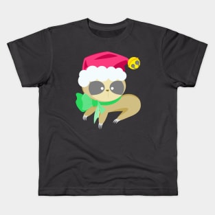 baby santa sloth Kids T-Shirt